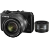 Canon EOS M Kit 22 f/2 STM+18-55 STM+flash